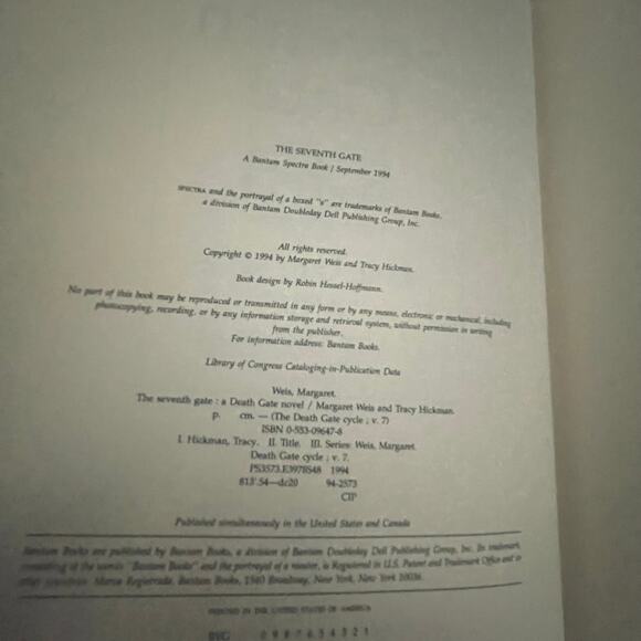 Margaret Weis Tracy Hickman Lot os 2 books Dragon wing The Seventh Gate fantasy - Picture 4 of 15